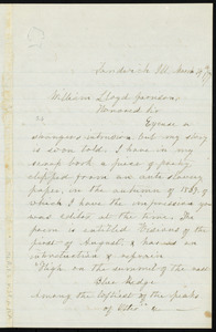 Letter from Mary G. Clarke, Sandwich, Ill[inois], to William Lloyd Garrison, March 14th, [18]77