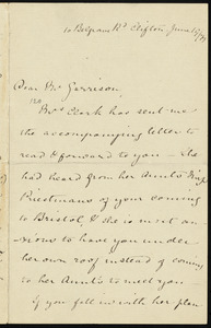 Letter from Mary Anne Estlin, 16 Belgrave Rd., Clifton, [Bristol, England], to William Lloyd Garrison, June 19 / [18]77