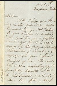 Letter from Sarah Cogan, Higham Hill, [Walthamstow, Essex, England], to Maria Weston Chapman, October 1st