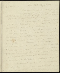 Letter from Charles Wheeler Denison, New York, to William Lloyd Garrison, Jan'y 21st, 1833