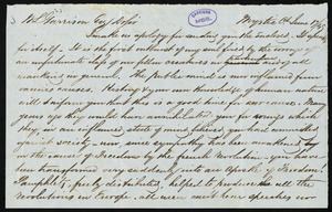 Letter from J. Digby, Mystic, Ct, to William Lloyd Garrison, June 17 / [18]49
