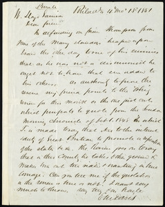 Letter from Edward Morris Davis, Philad[elphia], [Pa.], to William Lloyd Garrison, 4 mo[nth] 15 [day] 1851