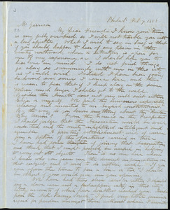 Letter from John Dick, Philad[elphia], [Pa.], to William Lloyd Garrison, Feb. 7, 1853