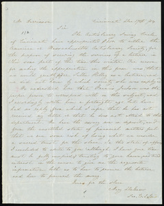 Letter from Mary DeGraw, Cincinnati, [Ohio], to William Lloyd Garrison, Dec. 17th / [18]54