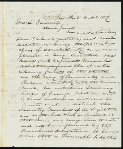 Letter from George Thomas Downing, New Port, [R.I.], to William Lloyd Garrison, Oct. 3, 1859