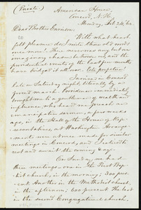 Letter from Charles Wheeler Denison, Concord, N.H., to William Lloyd Garrison, Monday, Feb. 24, [18]62