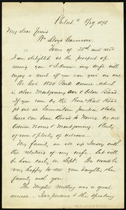 Letter from Alfred Harry Love, Philad[elphi]a, [Pa.], to William Lloyd Garrison, 8/29 1878