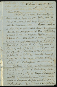 Letter from Samuel May, Boston, to Richard Davis Webb, January 10, 1860