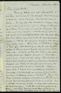 Letter from Samuel May, Boston, to Richard Davis Webb, March 9, 1860