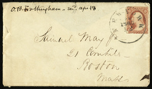 Letter from Octavius Brooks Frothingham, New York, to Samuel May, April 11, 1860