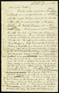 Letter from Samuel May, Leicester, Mass, to Richard Davis Webb, June 11, 1860