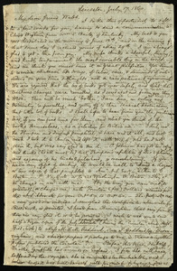 Letter from Samuel May, Leicester, [Mass.], to Richard Davis Webb, July 17, 1860
