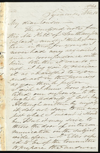 Letter from Samuel Joseph May, Syracuse, [New York], to Samuel May, Nov. 14, 1860