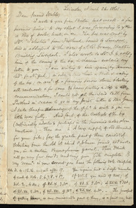 Letter from Samuel May, Leicester, [Mass.], to Richard Davis Webb, March 26, 1861