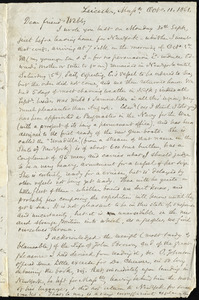 Letter from Samuel May, Leicester, Mass, to Richard Davis Webb, Oct. 11, 1861