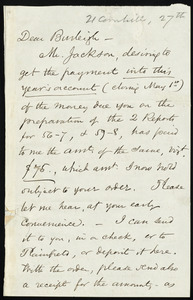 Letter from Samuel May, [Boston], to Charles Calistus Burleigh, 27th
