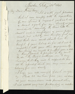 Letter from John Anderson Collins, Boston, to Samuel May, February 28th, 1842