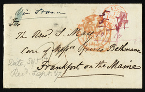 Letter from George Armstrong, Clifton, Bristol, [England], to Samuel May, Sept. 14, 1843