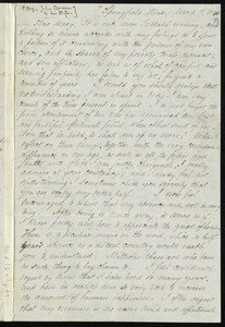 Copies of correspondence to and from John Brown