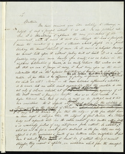 Letter from John Hopkins Morison, Salem, [Mass.], to Samuel May and Samuel Kirkland Lothrop, April 7, 1844