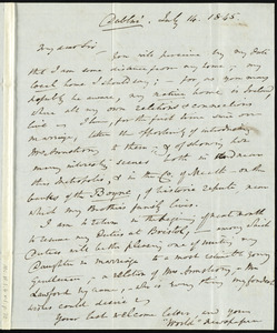 Letter from George Armstrong, Dublin, to Samuel May, July 14, 1845