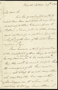 Letter from John Bishop Estlin, Bristol, to Samuel May, October 29th, 1844