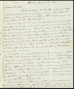 Letter from John Bishop Estlin, Bristol, to Samuel May, March 2nd, 1845