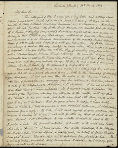 Letter from Samuel May, Leicester, Mass, to John Bishop Estlin, 30th and 31st March, 1846