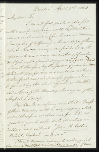 Letter from John Bishop Estlin, Bristol, to Samuel May, April 2nd, 1846