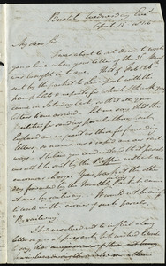 Letter from John Bishop Estlin, Bristol, to Samuel May, April 15, 1846