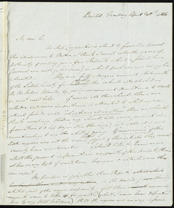 Letter from John Bishop Estlin, Bristol, to Samuel May, April 20, 1846