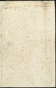 Letter from Henry Egbert Benson, Providence, R.I., to William Lloyd Garrison, Aug. 30th, 1833