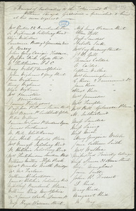 List of names from Mary Anne Estlin, [Bristol, England?], to William Lloyd Garrison, [1846]