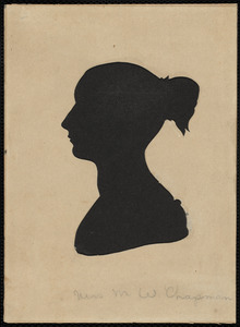 Silhouette of Mrs. Maria Weston Chapman, [ca. 1830]