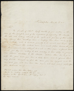 Letter from Philadelphia, [Pa.], to William Lloyd Garrison, November 3'd, 1831