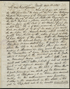 Letter from James Sloan Gibbons, New Y[ork], to William Lloyd Garrison, 2 mo[nth] 10 [day] 1841