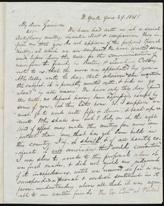 Letter from James Sloan Gibbons, N. York, to William Lloyd Garrison, 9 mo[nth] 29 [day] 1841