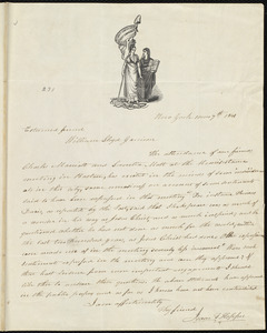 Letter from Isaac Tatem Hopper, New York, to William Lloyd Garrison, 10 mo[nth] 7th [day] 1841
