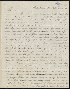 Letter from Abby Kelley Foster, Franklin, N.H., to William Lloyd Garrison, Sept. 26, 1844