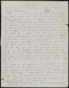 Letter from Abby Kelley Foster, Worcester, [Mass.], to William Lloyd Garrison, Apr[il] 18, [18]47