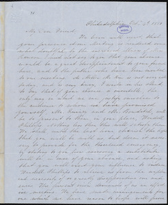 Letter from Mary Grew, Philadelphia, [Pa.], to William Lloyd Garrison, Oct. 4th, 1850