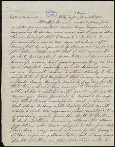 Letter from Thomas Garrett, Wilmington, [Delaware], to William Lloyd Garrison, 12 mo[nth] 5th [day] 1850