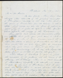 Letter from Abby Kelley Foster, Rochester, to Helen Eliza Garrison, and William Lloyd Garrison, Mar[ch] 16, 1851