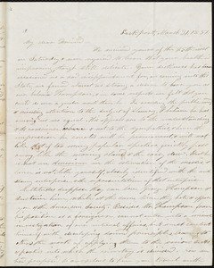 Letter from Stephen Symonds Foster, Lockport, to William Lloyd Garrison, March 31, 1851