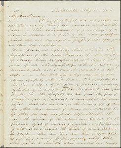 Letter from Abby Kelley Foster, Middleville, to William Lloyd Garrison, Aug. 22, 1851