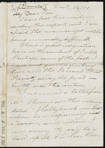 Letter from William Farmer, to William Lloyd Garrison, Dec'r 14 / [18]51