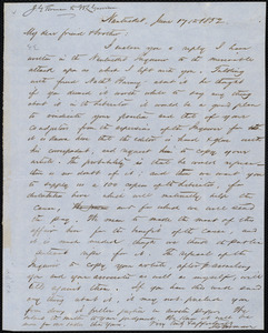 Letter from Jacob Gilbert Forman, Nantucket, [Mass.], to William Lloyd Garrison, June 17th, 1852