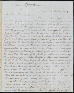 Letter from David S. Grandin, Portland, to William Lloyd Garrison, Feb. 14, 1854