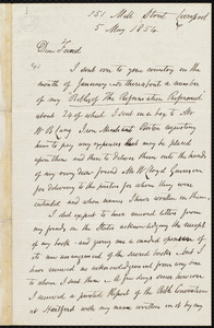Letter from John Robert French, 151 Mill Street, Liverpool, [England], to William Lloyd Garrison, 5 May 1854