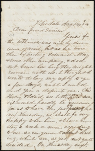 Letter from William Henry Fish, Hopedale, [Mass.], to William Lloyd Garrison, Aug. 14, [18]54